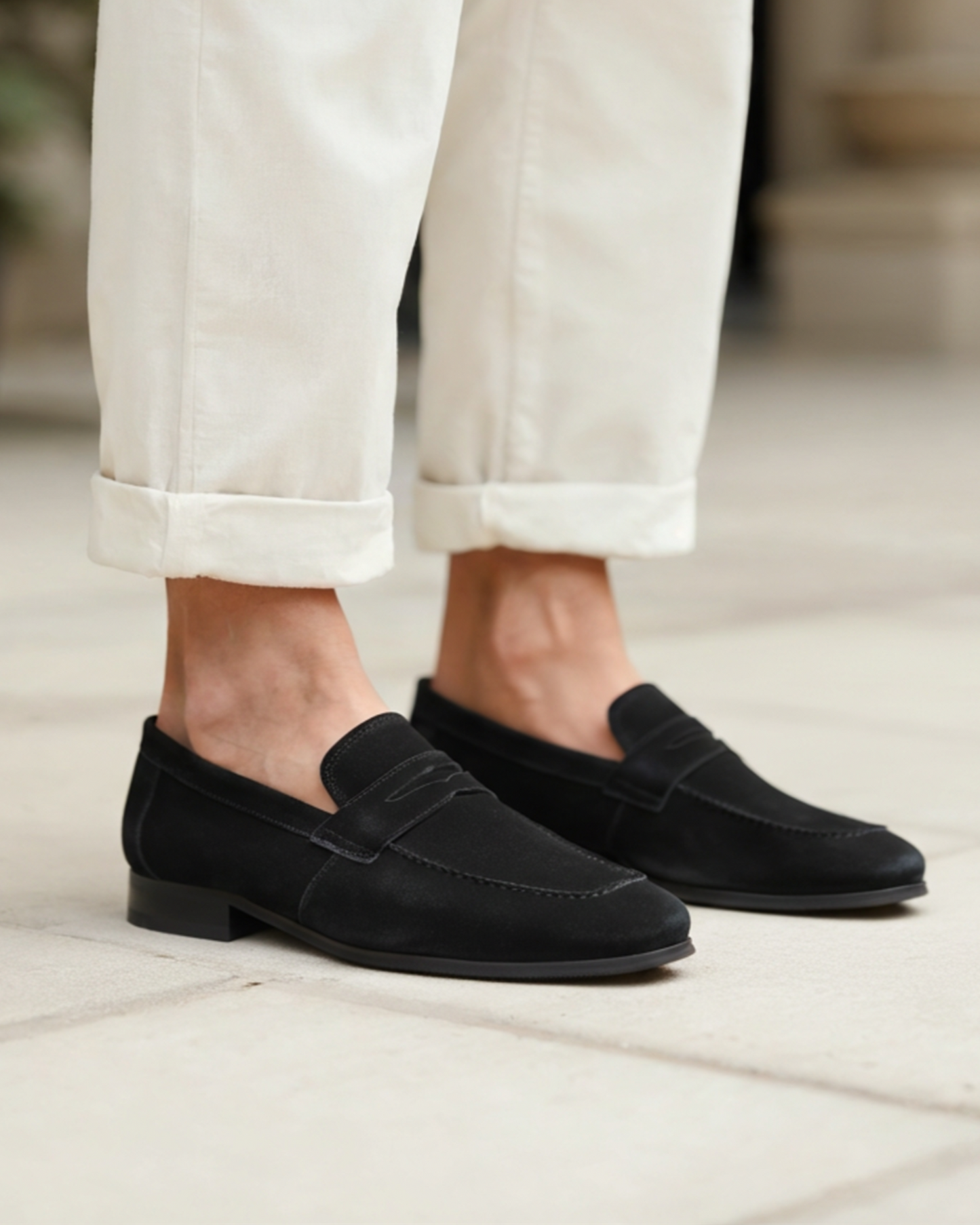 Elowa Wildleder Penny-Loafer