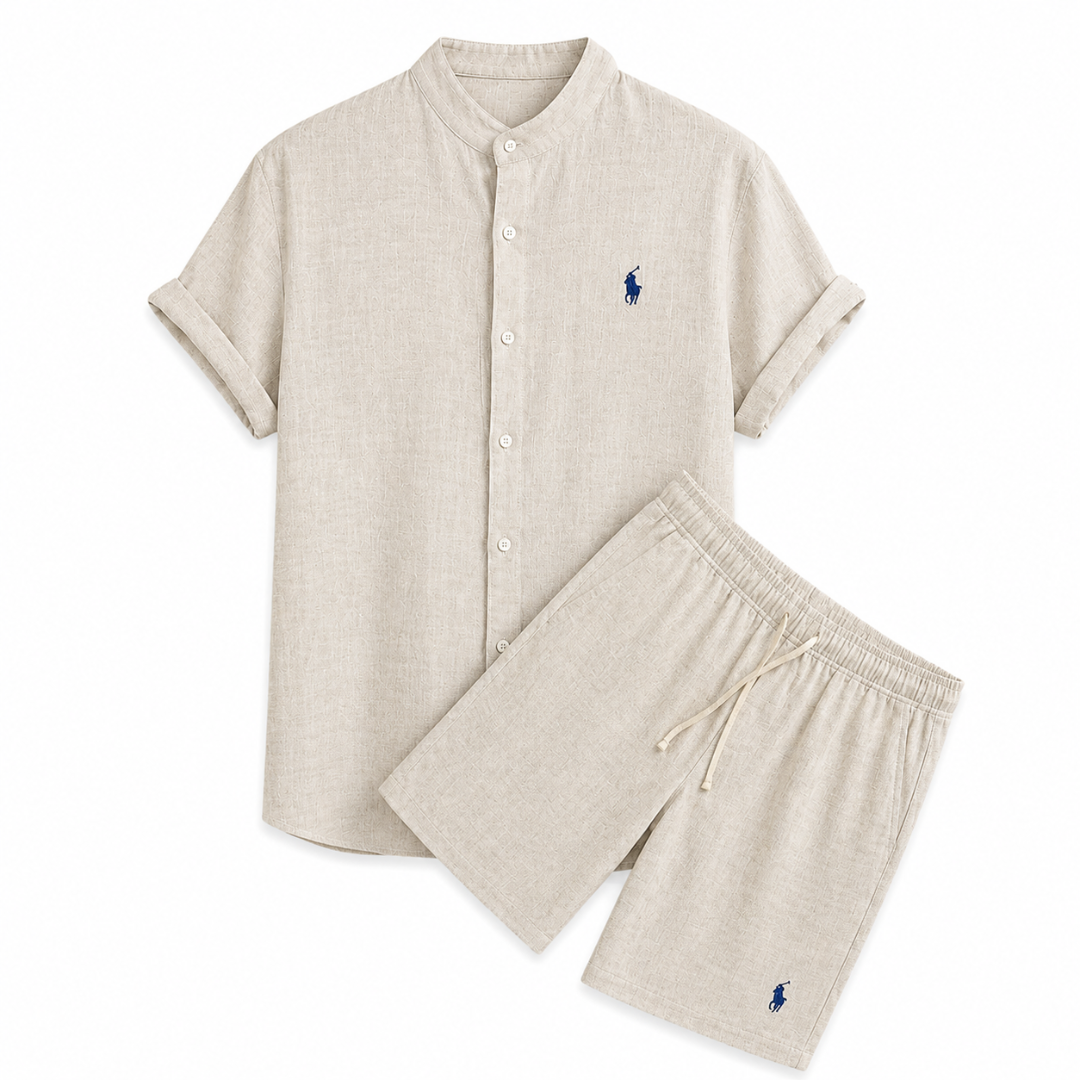 [BUY A SHIRT, GET SHORTS FOR FREE] Linen Set for Men