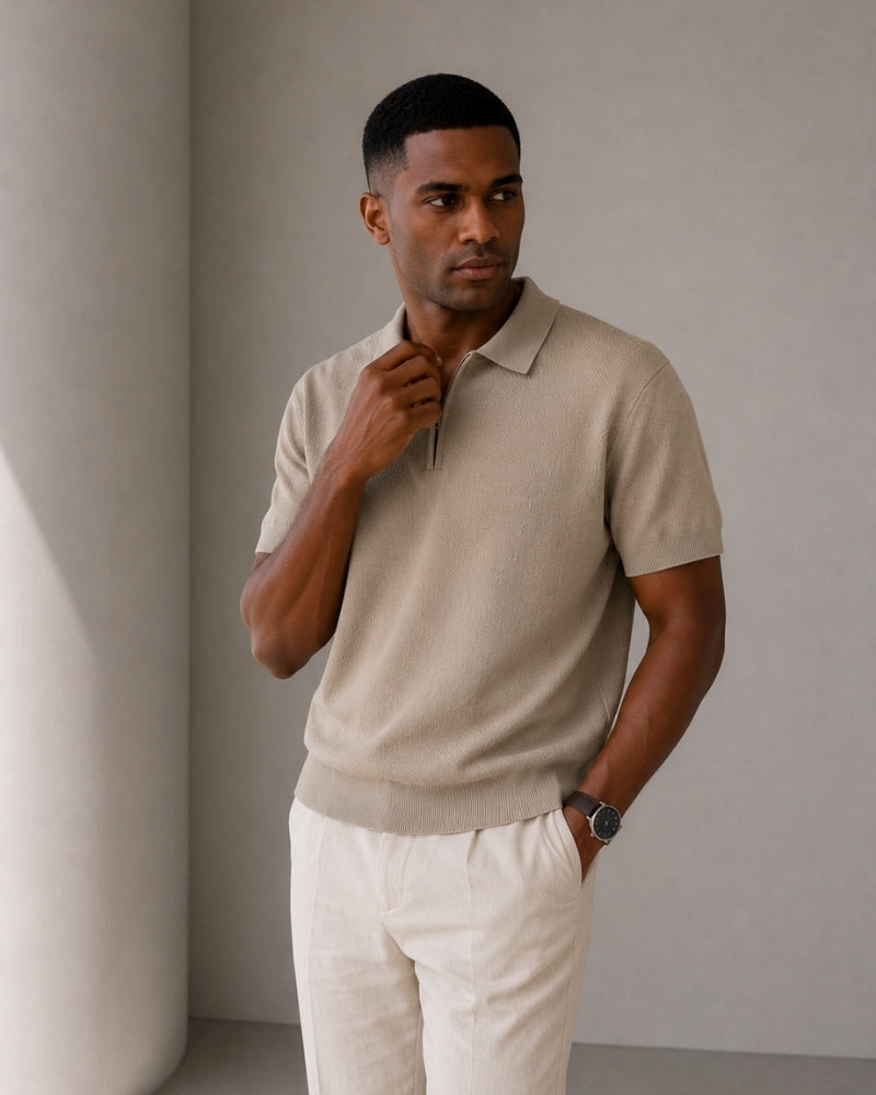 Marbella Zip-Polo