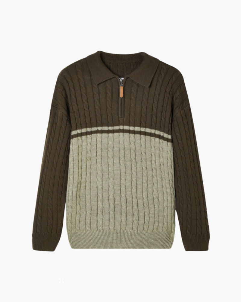 100% Premium Woll-Zip-Pullover