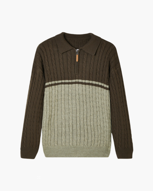 100% Premium Woll-Zip-Pullover