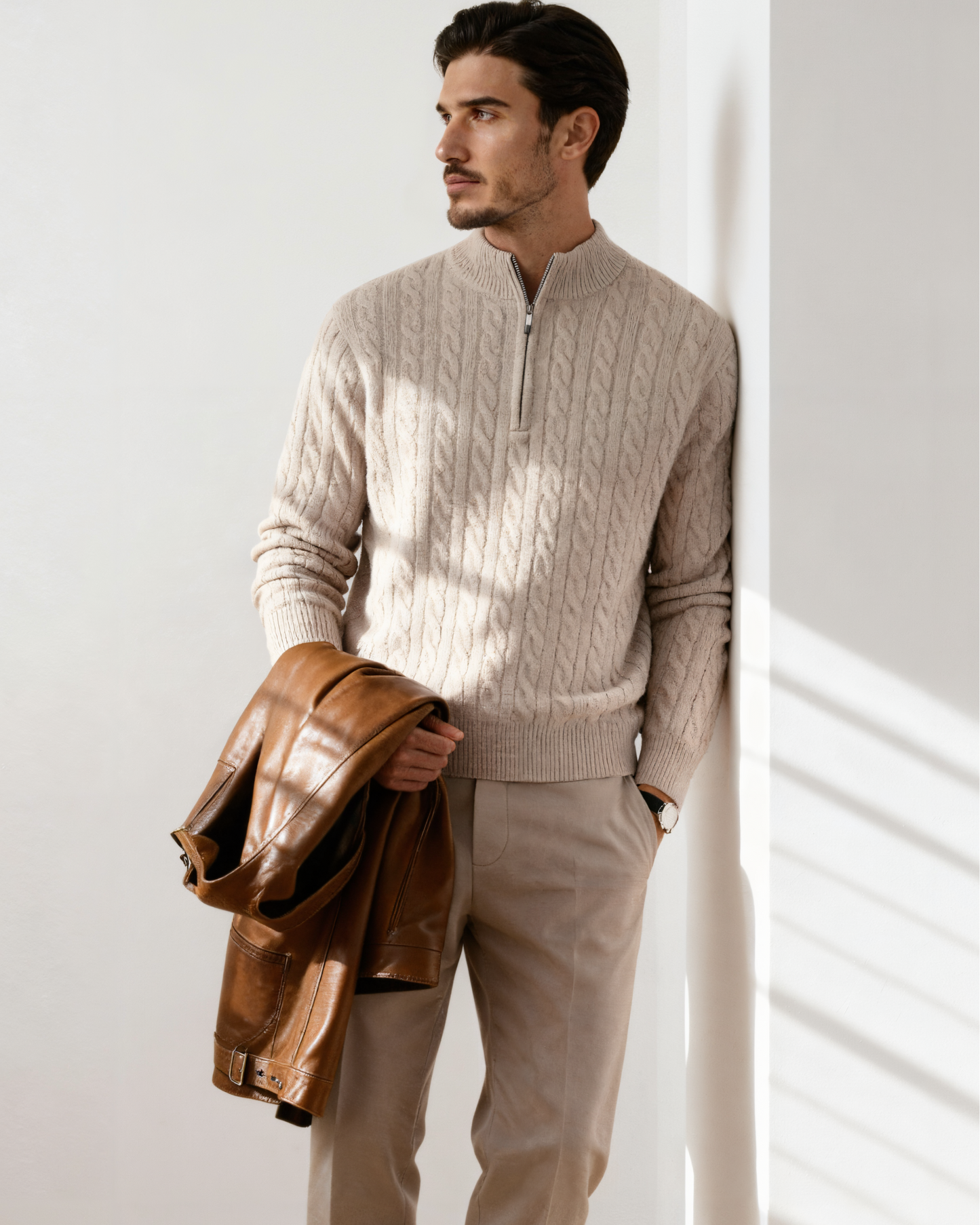 100% Kaschmir Half-Zip